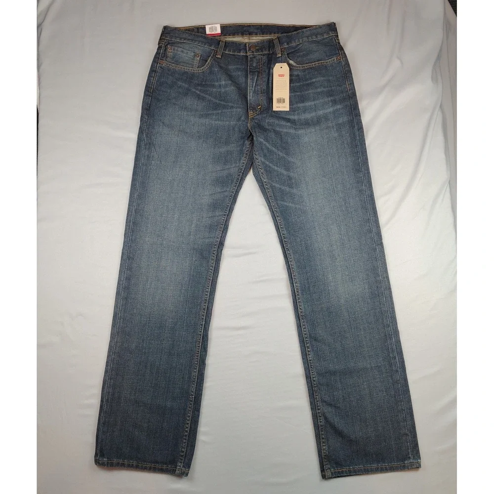 Levi's 559 Jeans Men's 38x36 Big & Tall Relaxed Straight NWT Medium Wash Denim